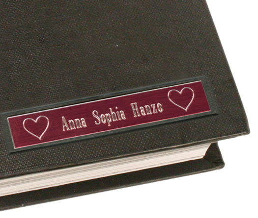 One-line Name Plate, Two Icons